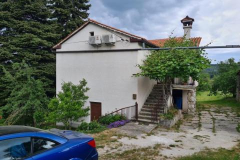 Istra, Pazin, kuća zajedno sa starinom, velikom okućnicom od 1750 m2,  te predivnim pogledom 
