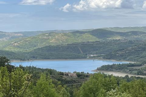 Pazin - Okolica, predivno zemljište sa pogledom na Butonigu i Ćićariju