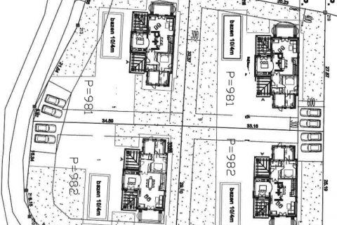 Kanfanar, okolica, kamena kuća s bazenom