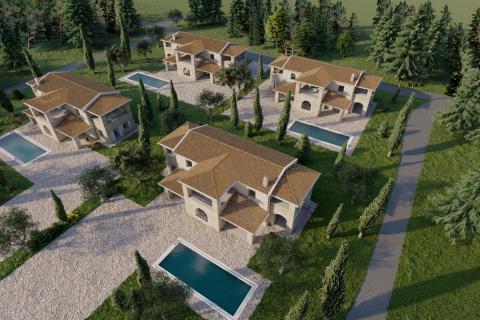 Kanfanar, okolica, kamena kuća s bazenom