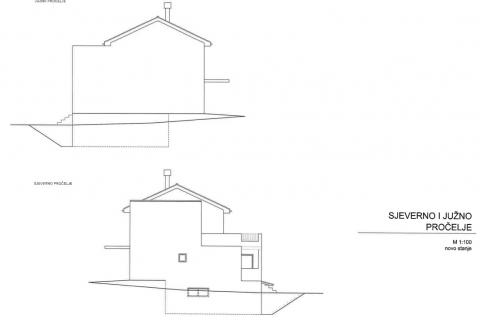 OTOK KRK,PUNAT-dvojna kuća na prodaju 400 metara do mora i plaže