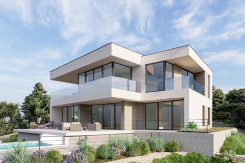 Otok Krk, nova moderna vila s pogledom na more