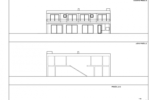 Istra, Ližnjan, Villa sa bazenom  u izgradnji, pogled na more