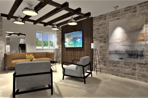 Otok Krk - Vrbnik, kuća s bazenom u izgradnji