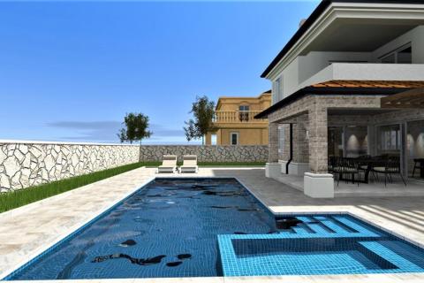 Otok Krk - Vrbnik, kuća s bazenom u izgradnji