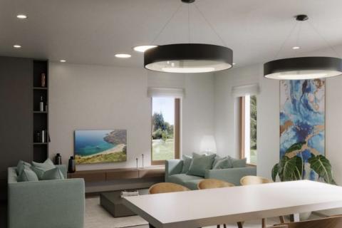 Otok Krk, okolica grada Krka - kuća u novogradnji s bazenom