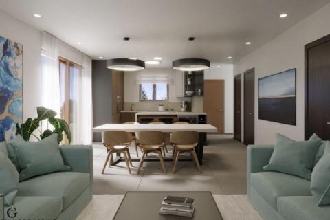 Otok Krk, okolica grada Krka - kuća u novogradnji s bazenom