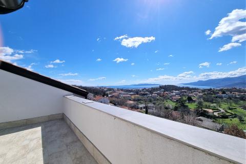 RIJEKA,KASTAV-NOVOGRADNJA, kuća sa bazenom, saunom, pogledom na more