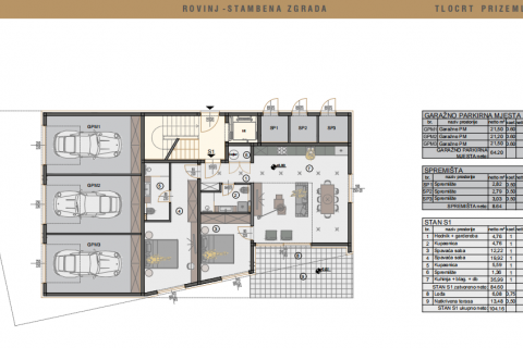 Rovinj,-stan u novogradnji,+parking mjesto+vrt200m2-blizu mora