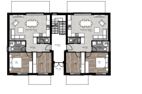Poreč, okolica, stan u novogradnji od 66,10 m2 