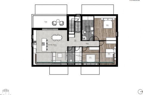 Poreč, okolica, moderan stan u potkrovlju, novogradnja od 150 m2 
