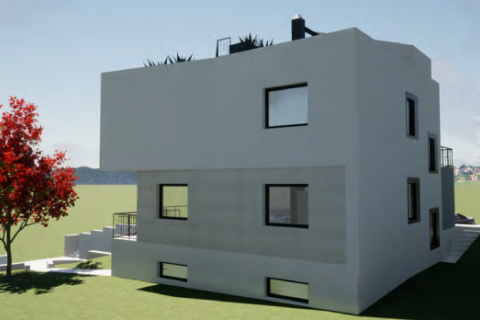 Kaštelir, lijepa moderna vila u izgradnji sa bazenom 