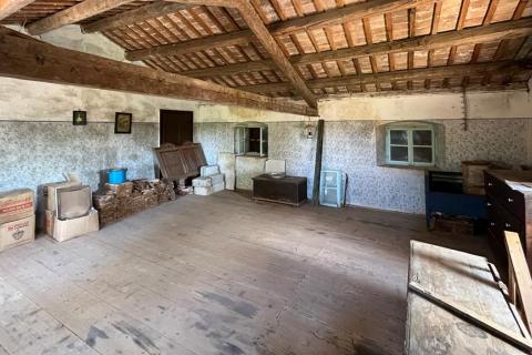 Poreč - okolica, 2 autohtone kamene kuće sa pogledom na more i kombinacijom građevinskog i poljoprivrednog zemljišta