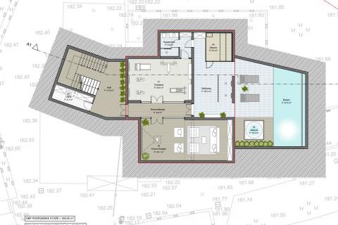 Rovinj okolica - kuća s 3 stana, 2 garaže, parcela 2140m2  