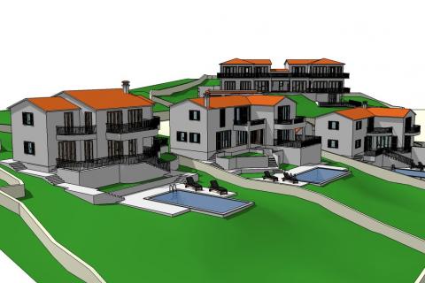 ISTRA, DRENJE - Građevinsko zemljište 1236 m2 s ishodovanom dozvolom i projektom