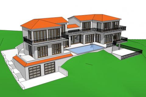 ISTRA, DRENJE - Građevinsko zemljište 1236 m2 s ishodovanom dozvolom i projektom