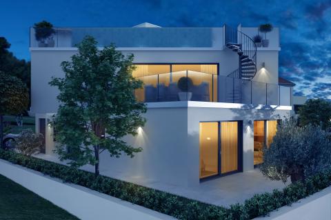 Umag, Crveni Vrh, iznimno građevinsko zemljište s projektom na top lokaciji s pogledom na more