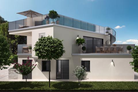 Umag, Crveni Vrh, iznimno građevinsko zemljište s projektom na top lokaciji s pogledom na more