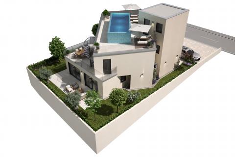 Umag, Crveni Vrh, iznimno građevinsko zemljište s projektom na top lokaciji s pogledom na more