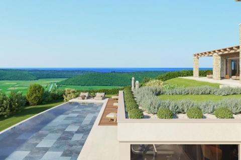 Grožnjan okolica, vila pogled more u autohtonom stilu s liftom