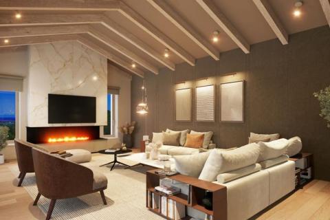 Grožnjan okolica, vila pogled more u autohtonom stilu s liftom