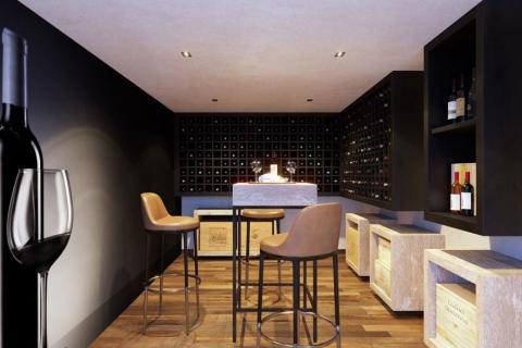 Grožnjan okolica, vila pogled more u autohtonom stilu s liftom