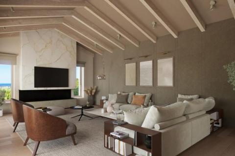 Grožnjan okolica, vila pogled more u autohtonom stilu s liftom