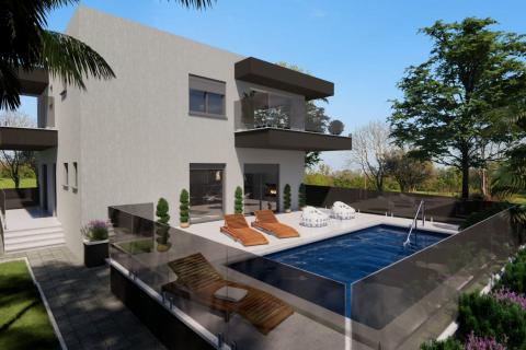 Istra, Loborika, kuća s bazenom