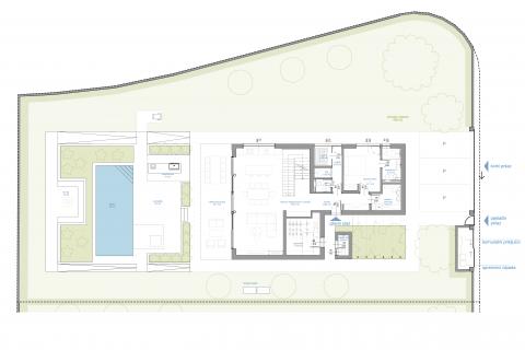 Poreč okolica, vila s korovnom terasom