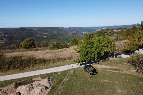 Motovun okolica, građevinsko zemljište s lijepim pogledom