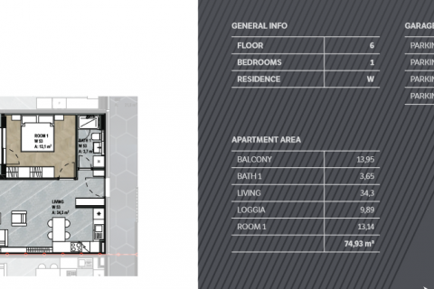 OPATIJA, Moderan stan površine 74.93 m2, s pogledom na more i garažnim parkirnim mjestom