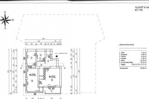 Квартира/Апартамент Krnjevo, Rijeka, 56,95m2