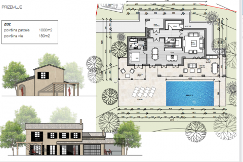 ISTRIEN, PAZIN – Wunderschöne Villa im Bau mit Pool in Ruhiger Lage