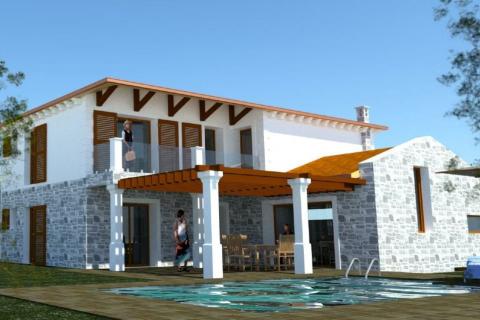 POREČ,okolica- novogradnja s pogledom na more