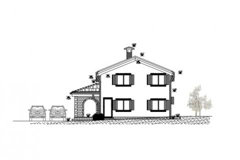 Istra, Duga Uvala – Gradbeno zemljišče, idejni projekt za hišo