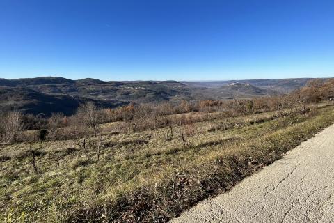 Motovun - okolica, građevinsko-poljoprivredno zemljište predivnog otvorenog pogleda
