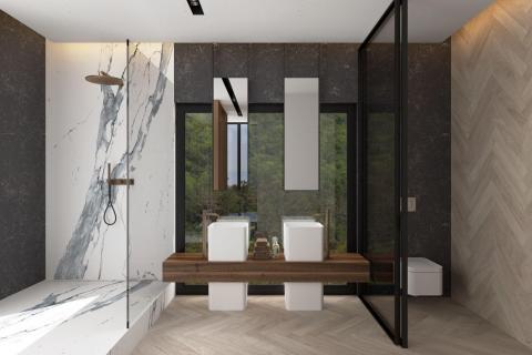 OPATIJA-NOVOGRADNJA, stan 3S+DB, bazen, garaža,lift, pogled na more