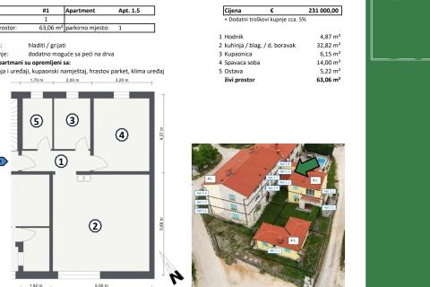 Condo/Apartment Buje, 63,06m2