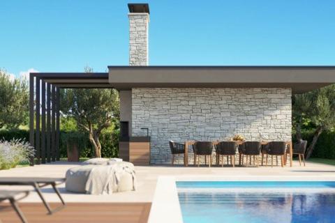 VIŽINADA-moderna vila s panoramskim pogledom na more