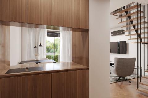 Grad Krk - prizemlje, dvoetažni stan 2S+DB sa okućnicom, NOVOGRADNJA