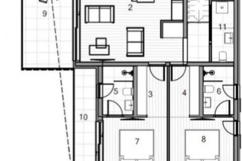 Grad Krk - penthouse, novogradnja - veličine 100,21m2