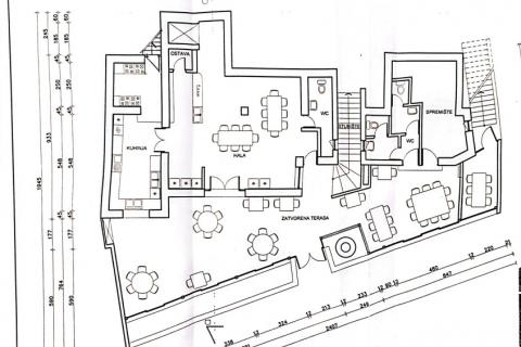 OTOK KRK,MALINSKA-stambena zgrada sa osam apartmana i restoranom