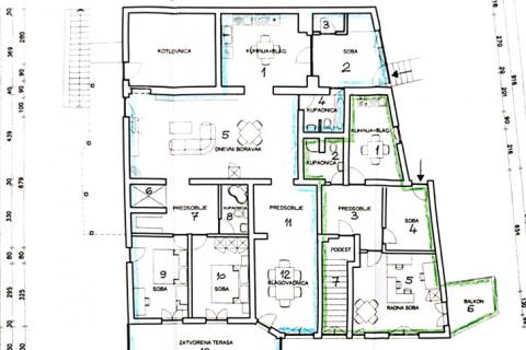 OTOK KRK,MALINSKA-stambena zgrada sa osam apartmana i restoranom