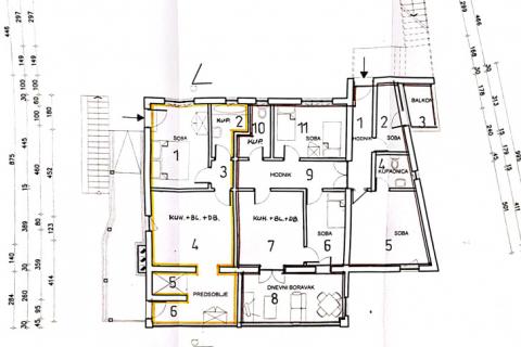 OTOK KRK,MALINSKA-stambena zgrada sa osam apartmana i restoranom