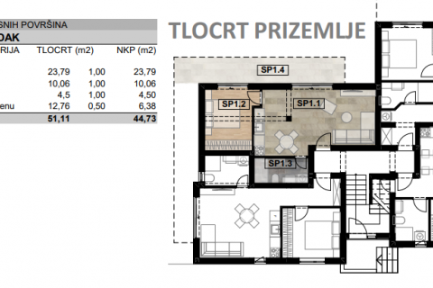 Flat/Appartement Malinska, Malinska-Dubašnica, 130m2