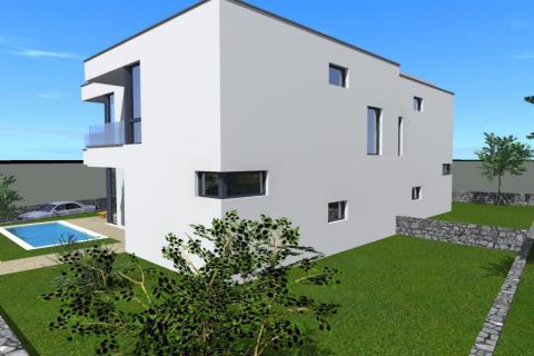 OTOK KRK,MALINSKA kuća na prodaju sa bazenom