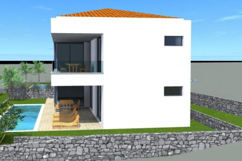 OTOK KRK,MALINSKA kuća na prodaju sa bazenom