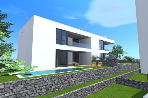 OTOK KRK,MALINSKA kuća na prodaju sa bazenom