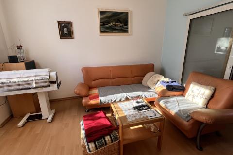 Istria, Umag Punta, spacious apartment first row to the sea