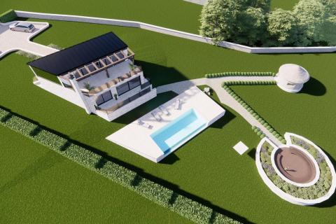 ISTRA, PIĆAN - Gr. zemlji&scaron;te 2000m2 + Polj. 4000m2, započeta gradnja 